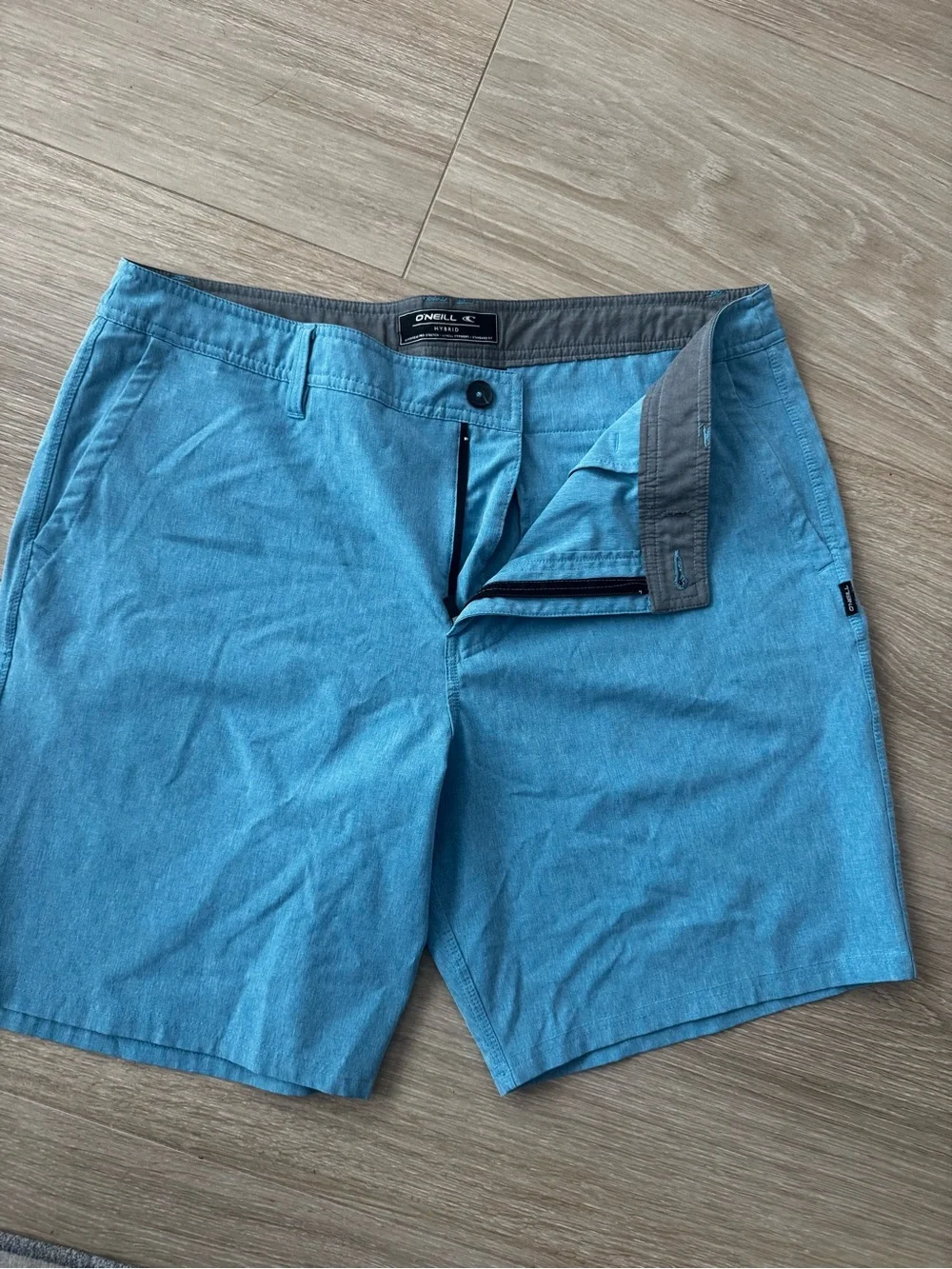 O'Neill Men's Light Blue Casual Shorts- hybrid